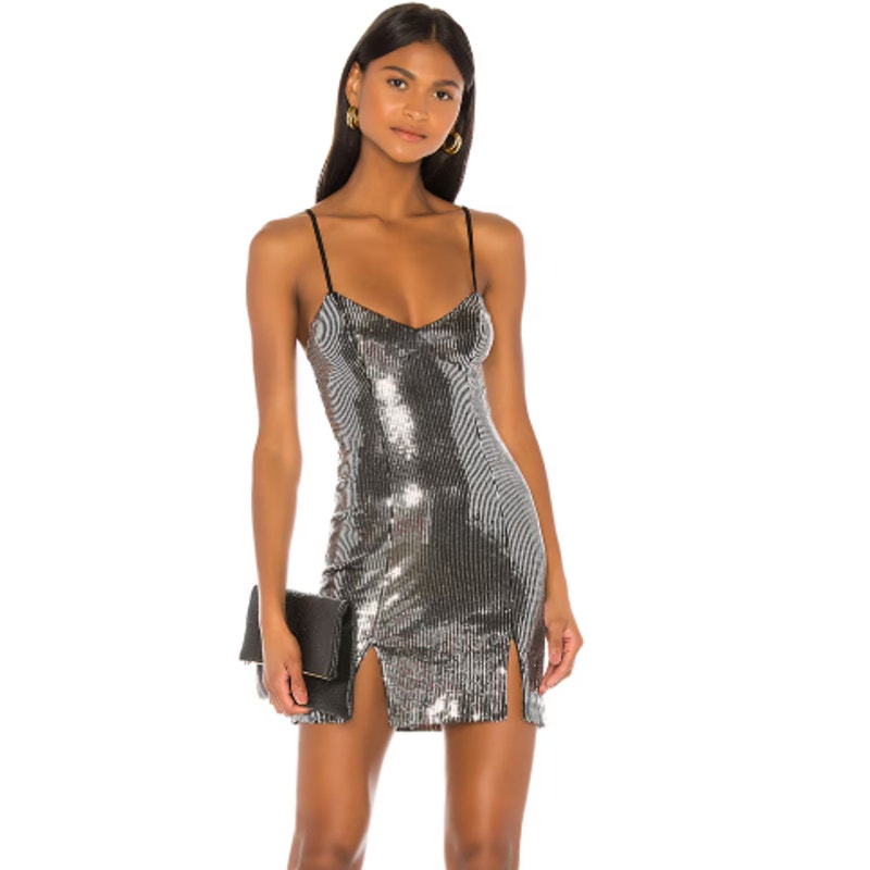 Revolve H:Ours Mai Sequin Mini Dress Spaghetti Strap Party Birthday Sparkle
